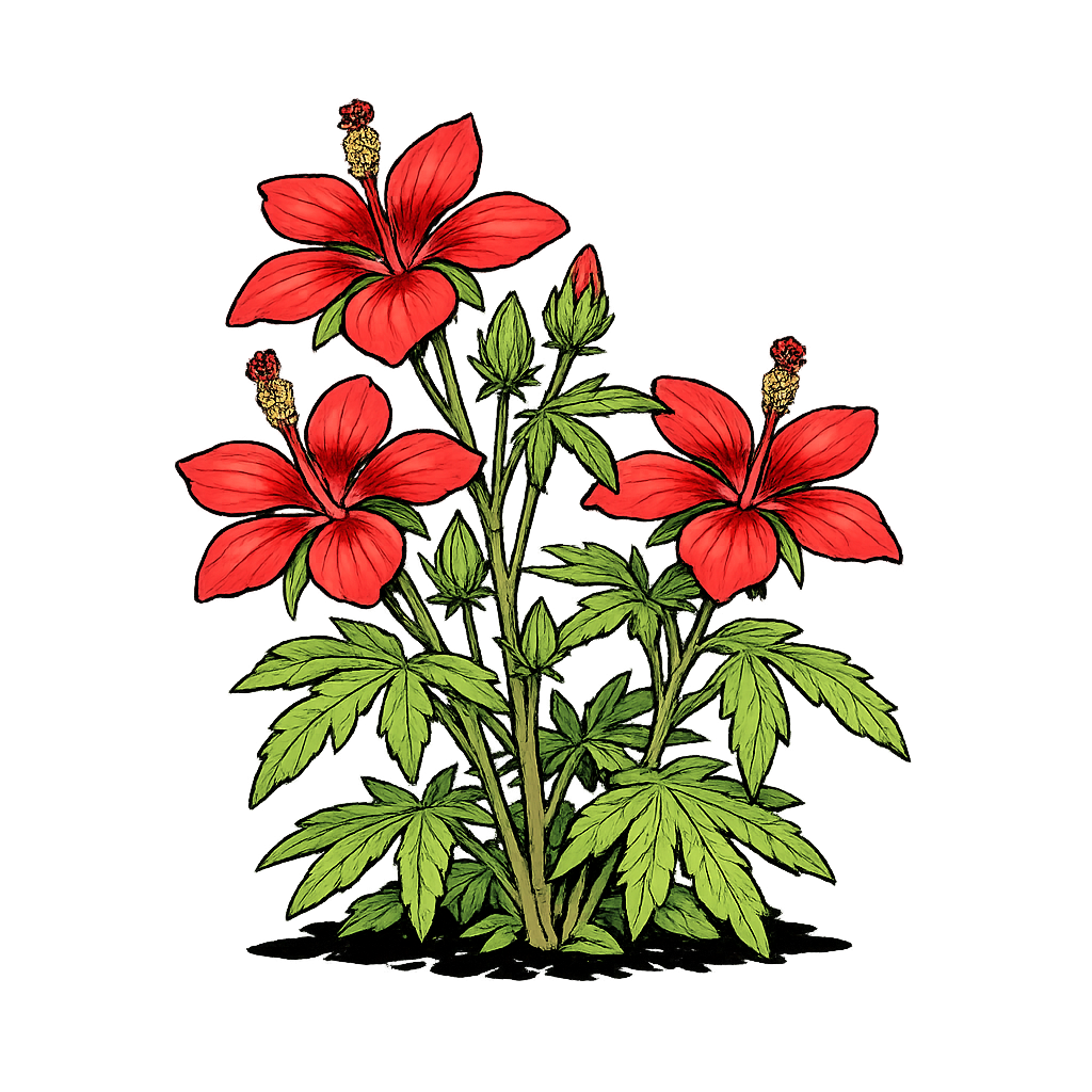 Scarlet Rosemallow - Hibiscus coccineus