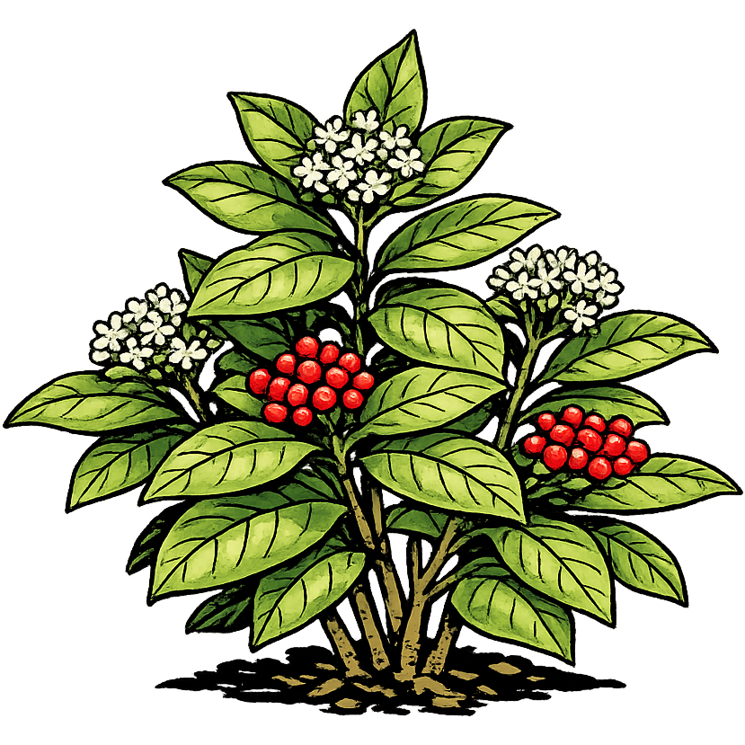 Wild Coffee - Psychotria nervosa